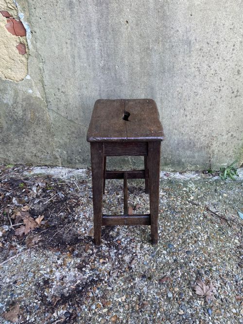 GEORGIAN OAK STOOL - ADDITIONAL PHOTO 7