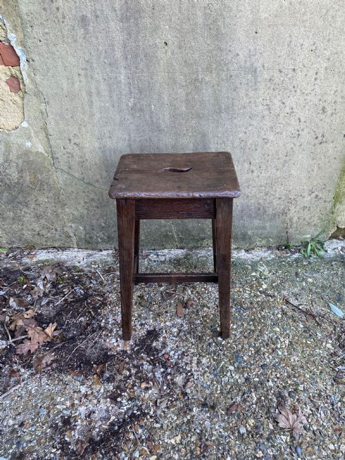 GEORGIAN OAK STOOL - ADDITIONAL PHOTO 10