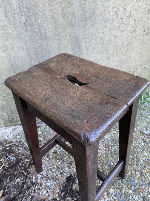 GEORGIAN OAK STOOL - ADDITIONAL PHOTO 15