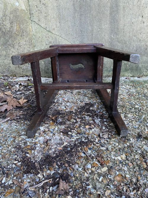 GEORGIAN OAK STOOL - ADDITIONAL PHOTO 16