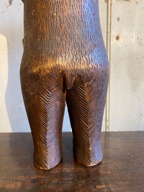 ANTIQUE CARVED WOOD BEAR BLACK FOREST - ADDITIONAL PHOTO 16