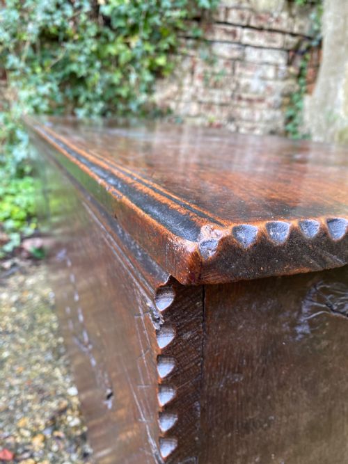 EARLY OAK SWORD CHEST - ADDITIONAL PHOTO 9