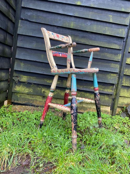 an antique bargework childs chair - CATEGORY: ANTIQUE CHAIRS - DATED EDWARDIAN