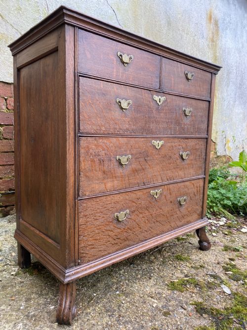 EARLY OAK CHEST OF DRAWERS - ADDITIONAL PHOTO 14
