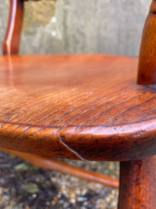 ANTIQUE OXFORD ARM CHAIR - ADDITIONAL PHOTO 4
