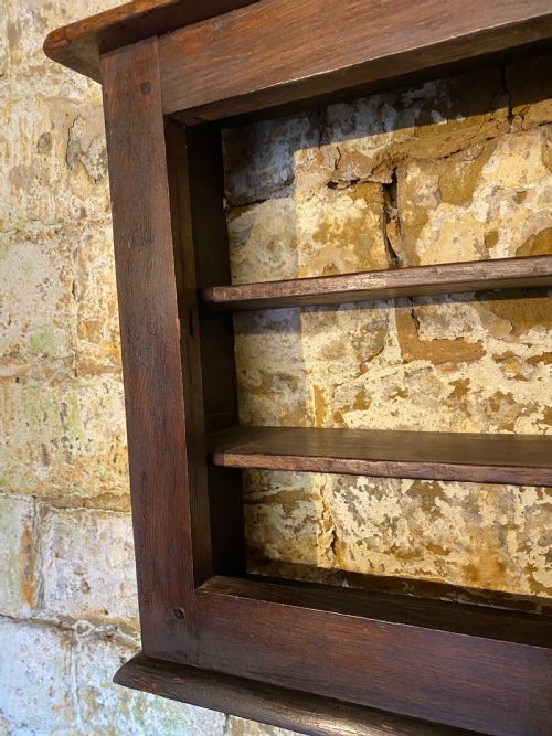 EARLY OAK WALL CUPBOARD - ADDITIONAL PHOTO 7