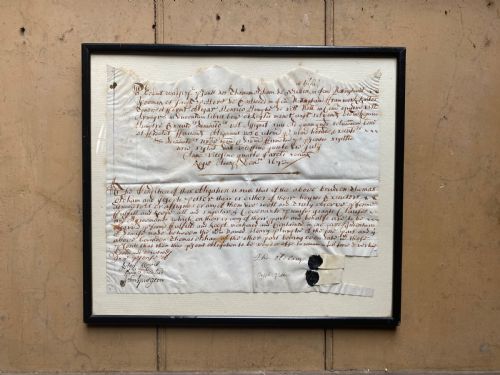 17th century legal document - CATEGORY: ANTIQUE MISCELLANEOUS - DATED 17TH CENTURY