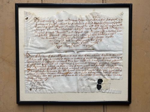 17TH CENTURY LEGAL DOCUMENT - ADDITIONAL PHOTO 1