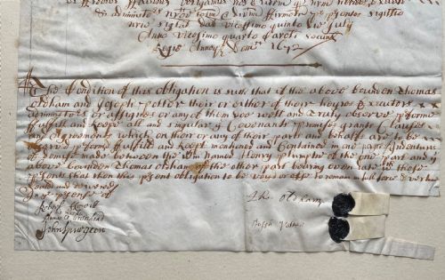17TH CENTURY LEGAL DOCUMENT - ADDITIONAL PHOTO 3