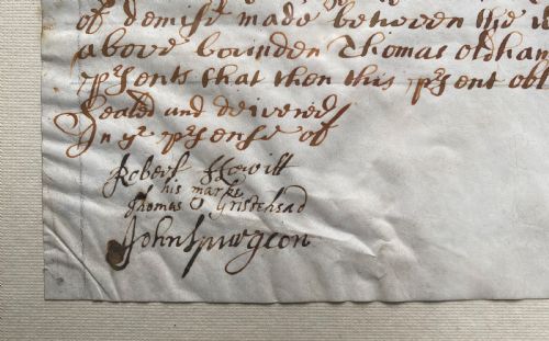 17TH CENTURY LEGAL DOCUMENT - ADDITIONAL PHOTO 6