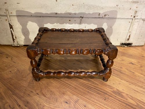EARLY OAK JOINT STOOL - ADDITIONAL PHOTO 3