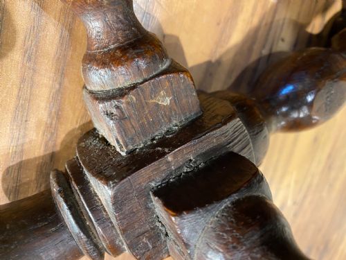 EARLY OAK JOINT STOOL - ADDITIONAL PHOTO 20