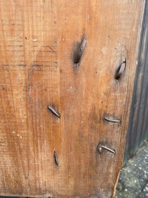 EARLY PINE WALL CUPBOARD - ADDITIONAL PHOTO 14