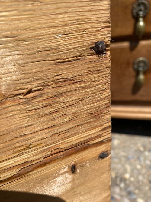 GEORGIAN OAK CHEST ON CHEST - ADDITIONAL PHOTO 15