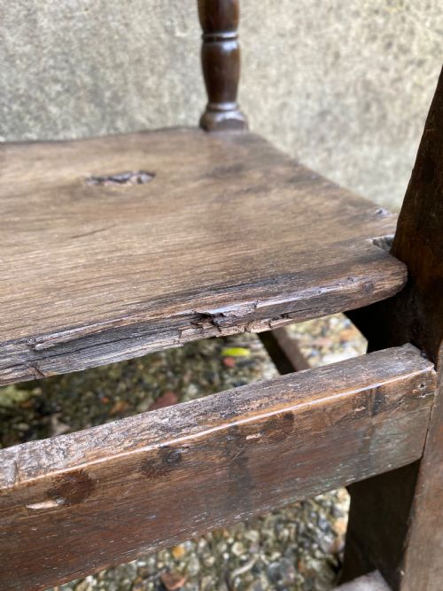 EARLY OAK CHILDS CHAIR - ADDITIONAL PHOTO 13