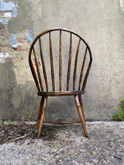 A PRIMITIVE WINDSOR CHAIR - ADDITIONAL PHOTO 6