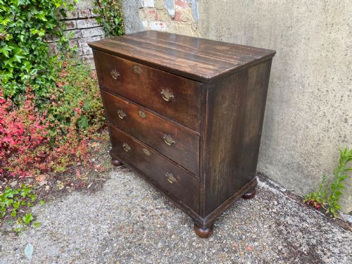 EARLY OAK CHEST OF DRAWERS - ADDITIONAL PHOTO 7