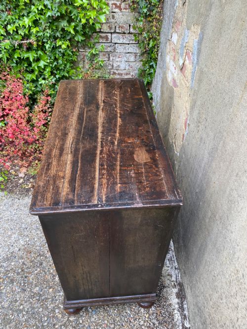 EARLY OAK CHEST OF DRAWERS - ADDITIONAL PHOTO 9