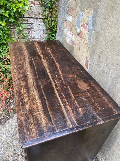 EARLY OAK CHEST OF DRAWERS - ADDITIONAL PHOTO 11