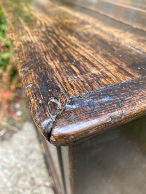 EARLY OAK CHEST OF DRAWERS - ADDITIONAL PHOTO 15