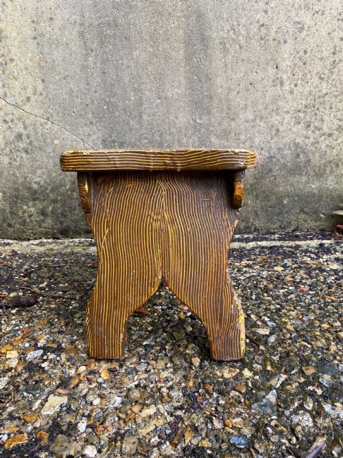 ANTIQUE BOARDED STOOL - ADDITIONAL PHOTO 7