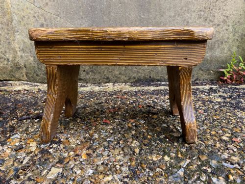 ANTIQUE BOARDED STOOL - ADDITIONAL PHOTO 9