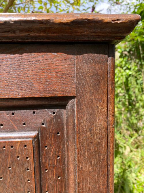 EARLY OAK FOOD CUPBOARD - ADDITIONAL PHOTO 6