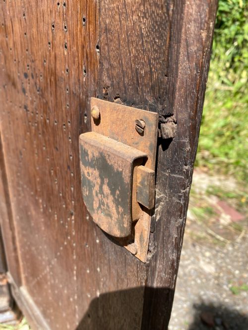 EARLY OAK FOOD CUPBOARD - ADDITIONAL PHOTO 10
