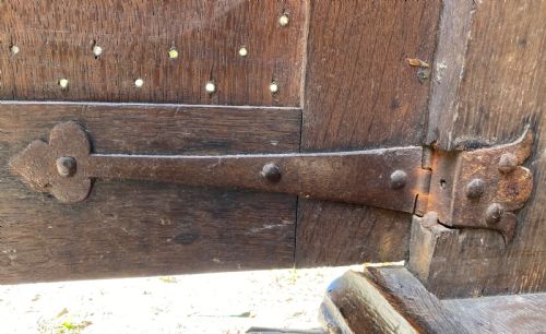 EARLY OAK FOOD CUPBOARD - ADDITIONAL PHOTO 13