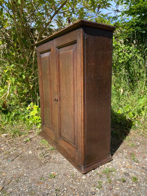 EARLY OAK FOOD CUPBOARD - ADDITIONAL PHOTO 18