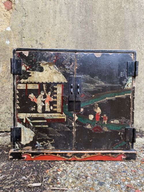 ANTIQUE CHINESE OFFICIALS TABLE CABINET - ADDITIONAL PHOTO 2