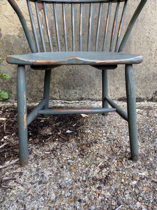 ANTIQUE PAINTED WINDSOR CHAIR - ADDITIONAL PHOTO 6