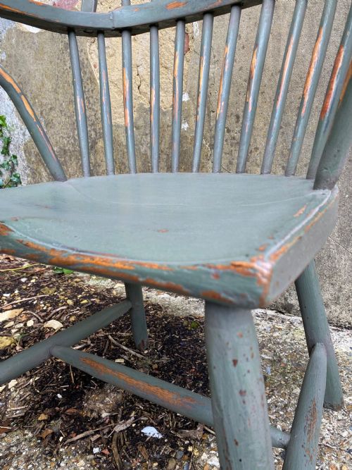 ANTIQUE PAINTED WINDSOR CHAIR - ADDITIONAL PHOTO 12