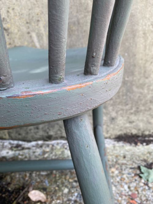 ANTIQUE PAINTED WINDSOR CHAIR - ADDITIONAL PHOTO 20