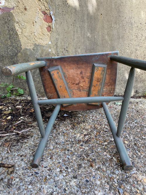 ANTIQUE PAINTED WINDSOR CHAIR - ADDITIONAL PHOTO 21