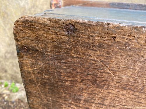 EARLY OAK PAINTED BOX - ADDITIONAL PHOTO 18