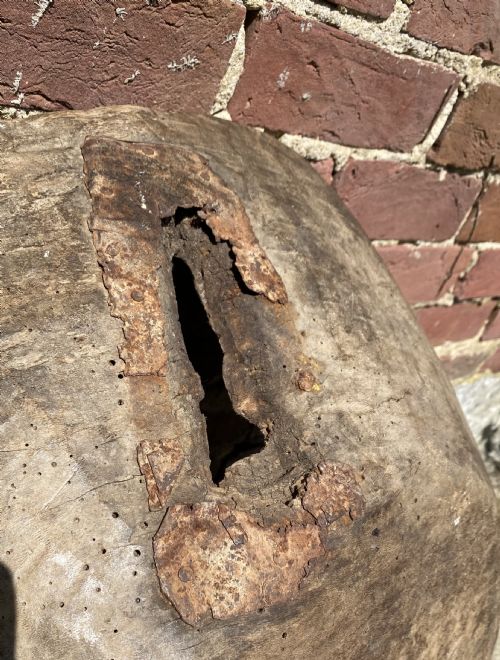 HAND HEWN WOODEN BOWL - ADDITIONAL PHOTO 6