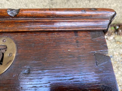 GEORGIAN OAK STRONG BOX - ADDITIONAL PHOTO 12