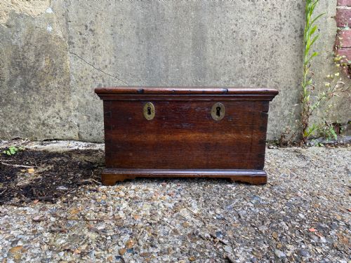 GEORGIAN OAK STRONG BOX - ADDITIONAL PHOTO 15