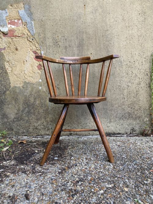 ANTIQUE PRIMITIVE WINDSOR CHAIR - ADDITIONAL PHOTO 1