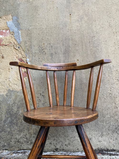 ANTIQUE PRIMITIVE WINDSOR CHAIR - ADDITIONAL PHOTO 7