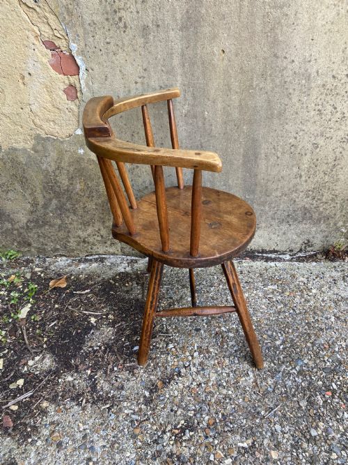 ANTIQUE PRIMITIVE WINDSOR CHAIR - ADDITIONAL PHOTO 18