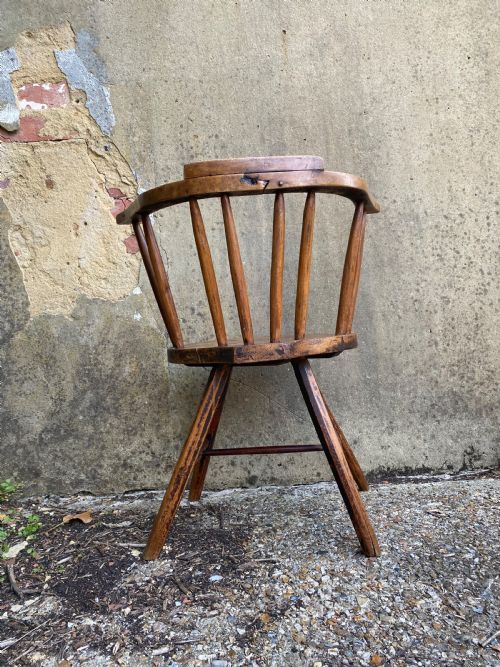 ANTIQUE PRIMITIVE WINDSOR CHAIR - ADDITIONAL PHOTO 19