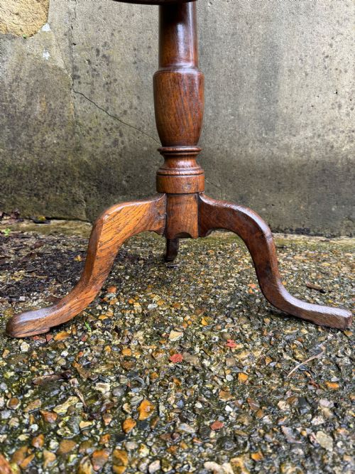 ANTIQUE BURR OAK TABLE - ADDITIONAL PHOTO 9