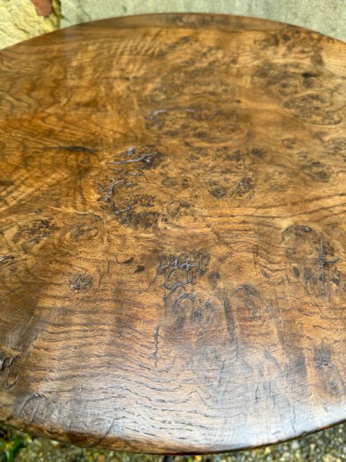 ANTIQUE BURR OAK TABLE - ADDITIONAL PHOTO 20