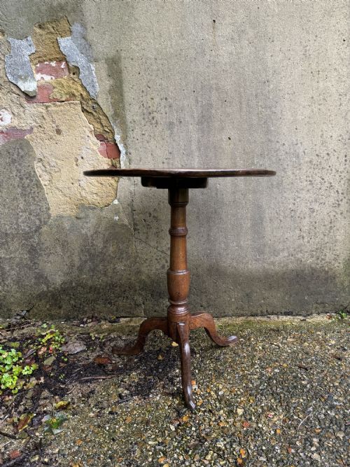 ANTIQUE BURR OAK TABLE - ADDITIONAL PHOTO 3