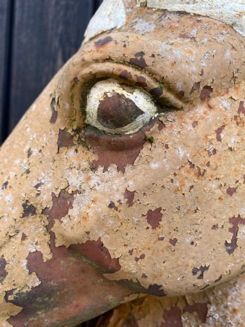 ANTIQUE HORSES HEAD SCULPTURE - ADDITIONAL PHOTO 6