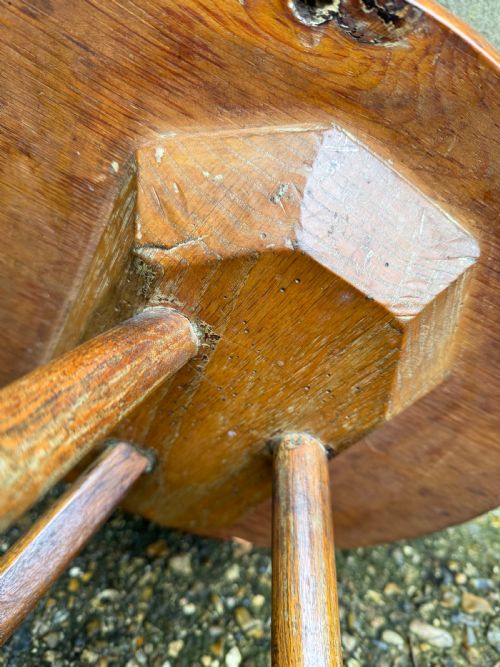 ANTIQUE PRIMITIVE CRICKET TABLE - ADDITIONAL PHOTO 10