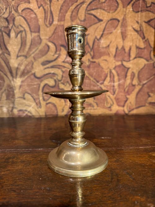 antique heemskirk brass candlestick - CATEGORY: ANTIQUE LIGHTING - DATED 17TH CENTURY