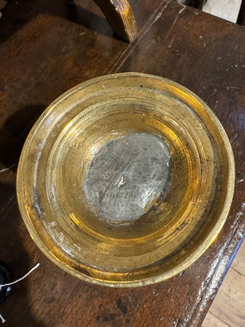 ANTIQUE HEEMSKIRK BRASS CANDLESTICK - ADDITIONAL PHOTO 6